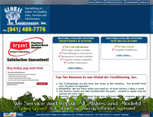 Tablet Screenshot of globalairconditioning.com